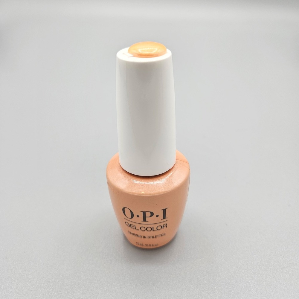 OPI GelColor Polish Sanding in Stilettos GCP004 Nude Peach Shimmer 15mL 0.5oz